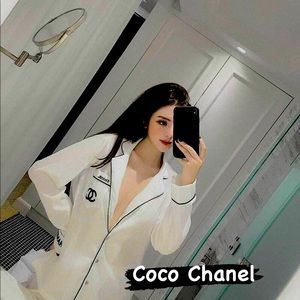 High quality silk / polyester pyjamas set